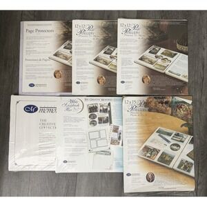 Creative Memories 12x12 Lot 6 Old Style Page Protectors 4pk + 2 Refill Pages NEW